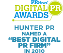 Hunter Public Relations Named a "Best Digital PR Firm in 2010.